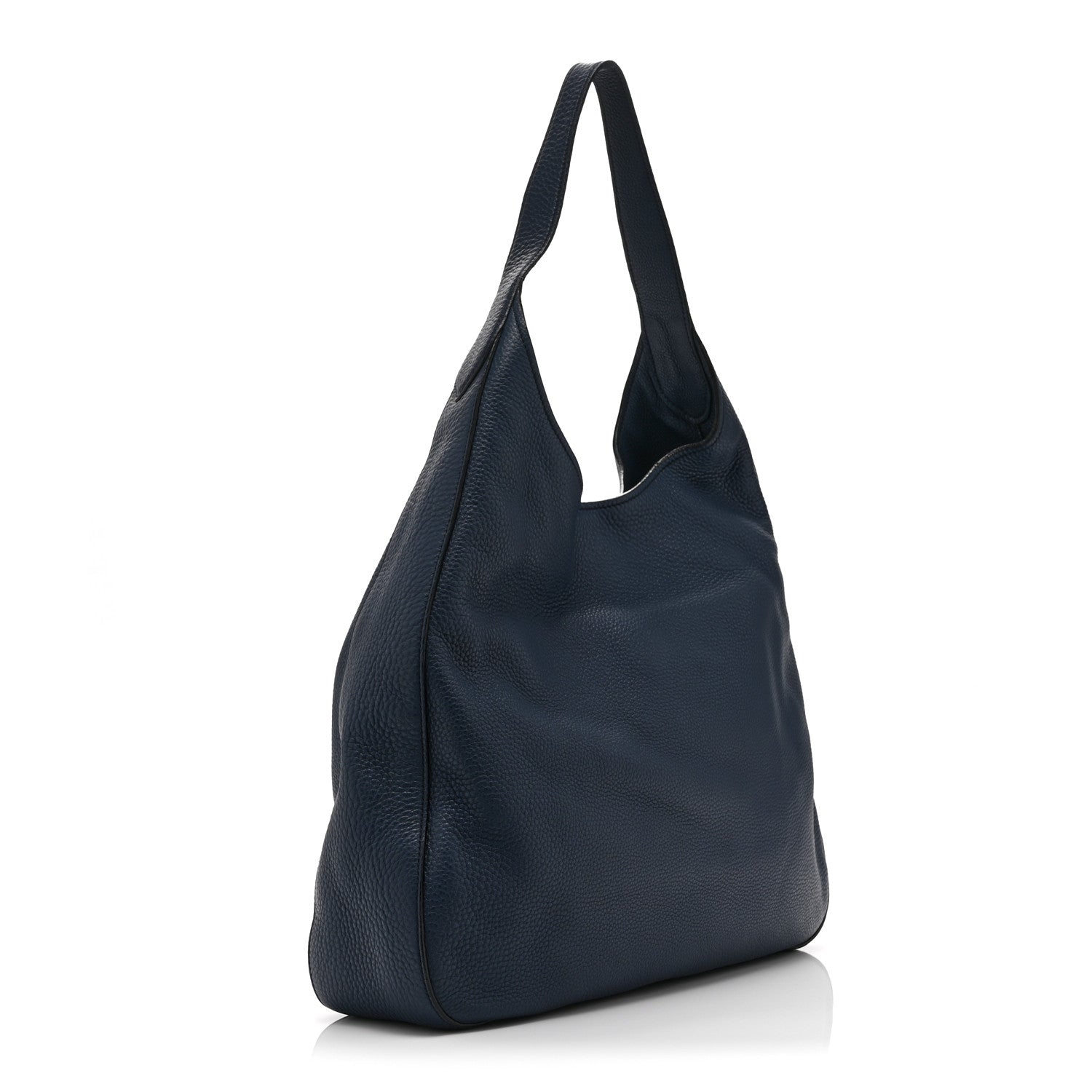 Prada Vitello Daino Pocket Hobo Bag Blue 3 of 10