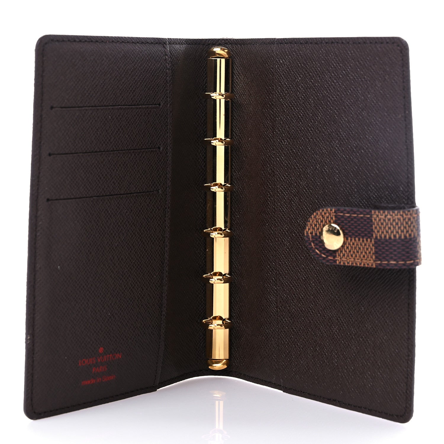 Louis Vuitton Damier Ebene Small Ring Agenda Cover 5 of 6