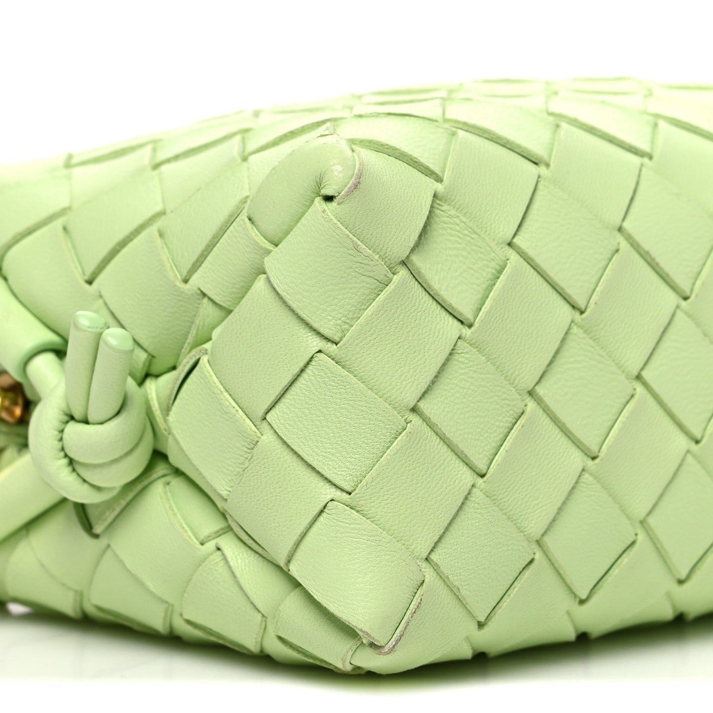 Nappa Intrecciato Mini Loop Camera Bag Fennel