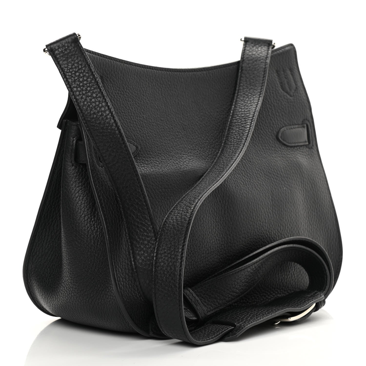 Hermes Taurillon Clemence Jypsiere 28 Black 3 of 11