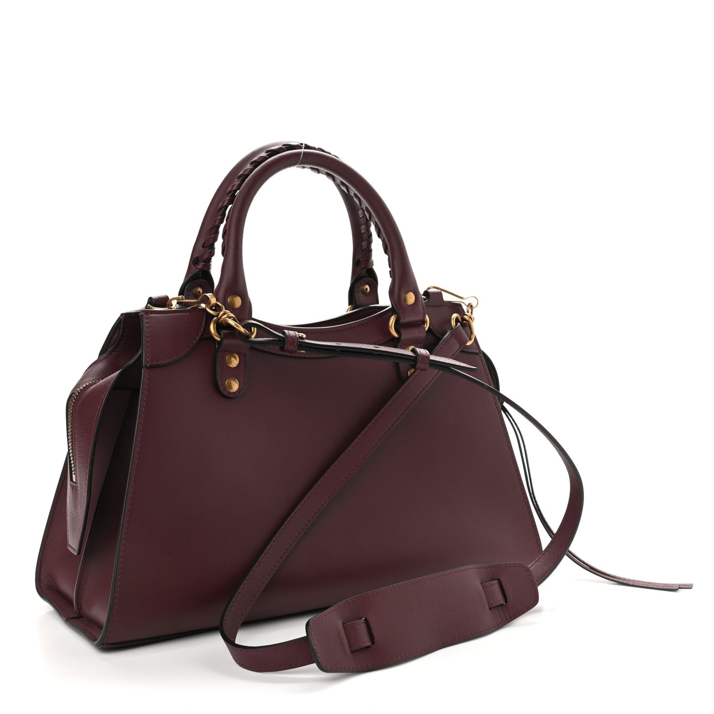 Smooth Calfskin Brass Hardware Neo Classic S City Burgundy
