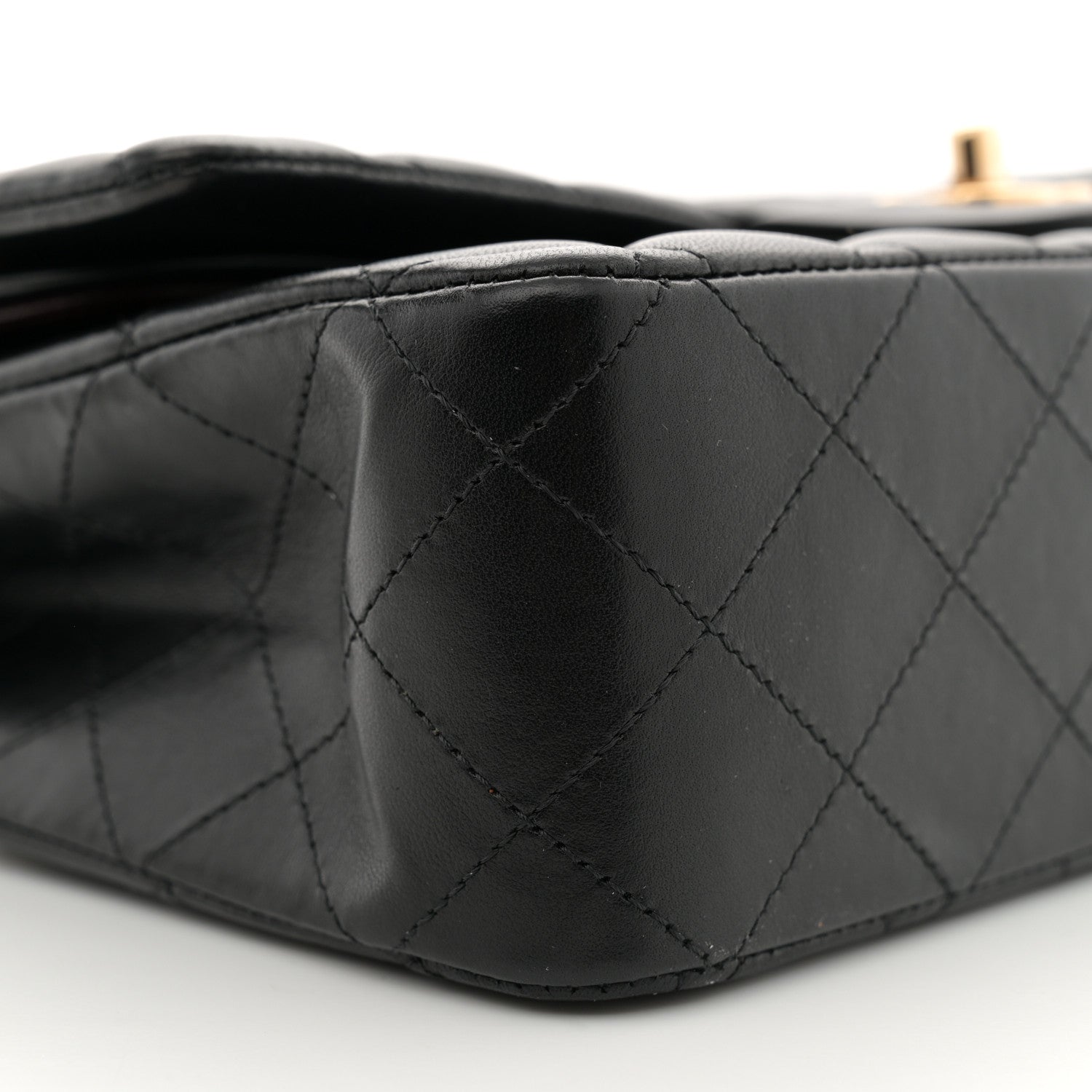 Chanel Lambskin Quilted Medium Double Flap Black 9 of 11