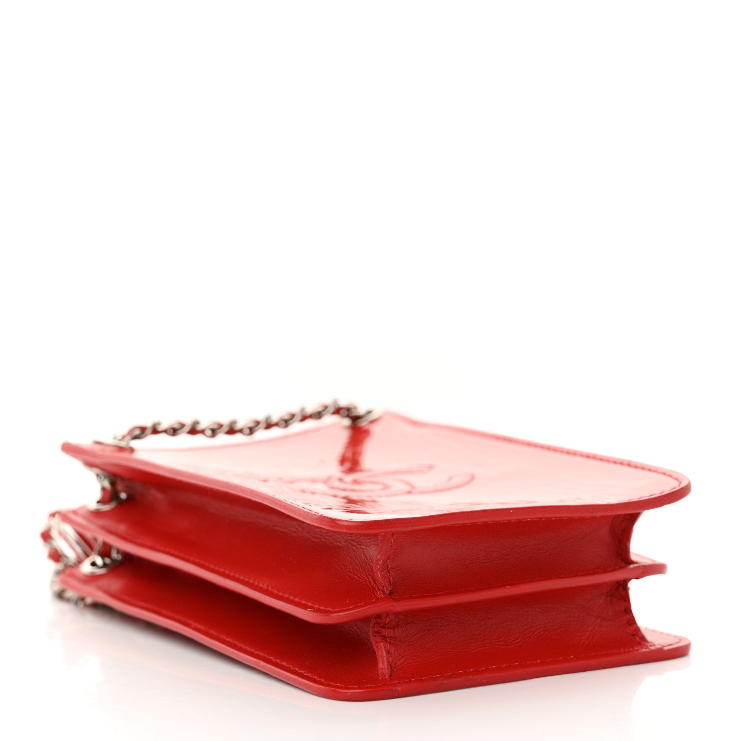 Chanel Patent Crossbody CC Phone Holder Red 4 of 12
