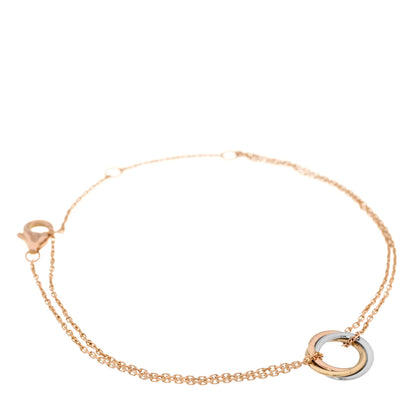 Cartier 18K Pink Yellow White Gold Trinity Bracelet 1 of 5