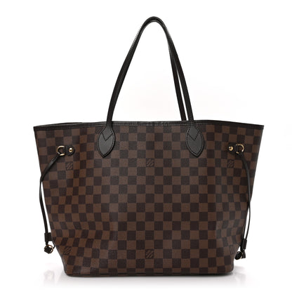 Louis Vuitton Damier Ebene Neo Neverfull MM Rose Ballerine 1 of 11