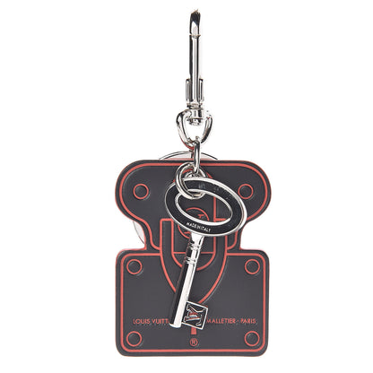 Louis Vuitton Calfskin S Lock Bag Charm Key Holder Silver 1 of 3
