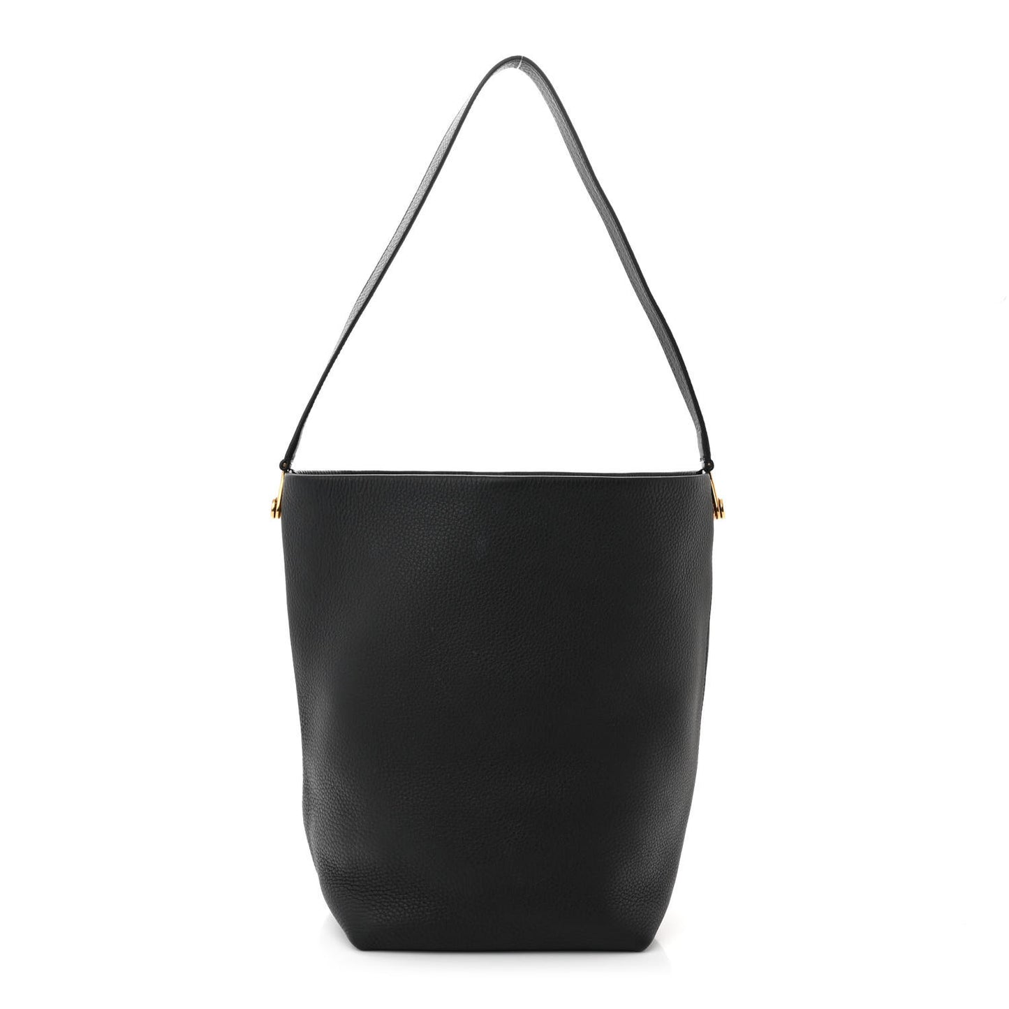 Grained Calfskin Medium N/S Park Tote Black