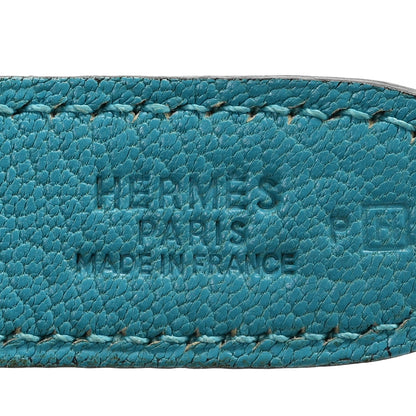 Hermes Chevre De Coromandel  Trim II 31 Shoulder Bag Turquoise 6 of 9