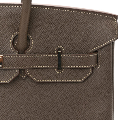 Hermes Epsom Candy Birkin 35 Etain Bleu Thalassa 11 of 16