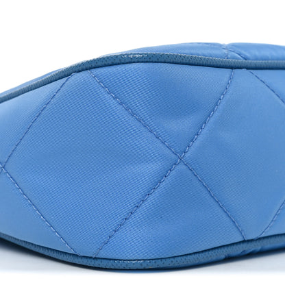 Prada Re-Nylon Saffiano Stitched Mini Re-Edition 1995 Chaine Shoulder Bag Blue 8 of 9