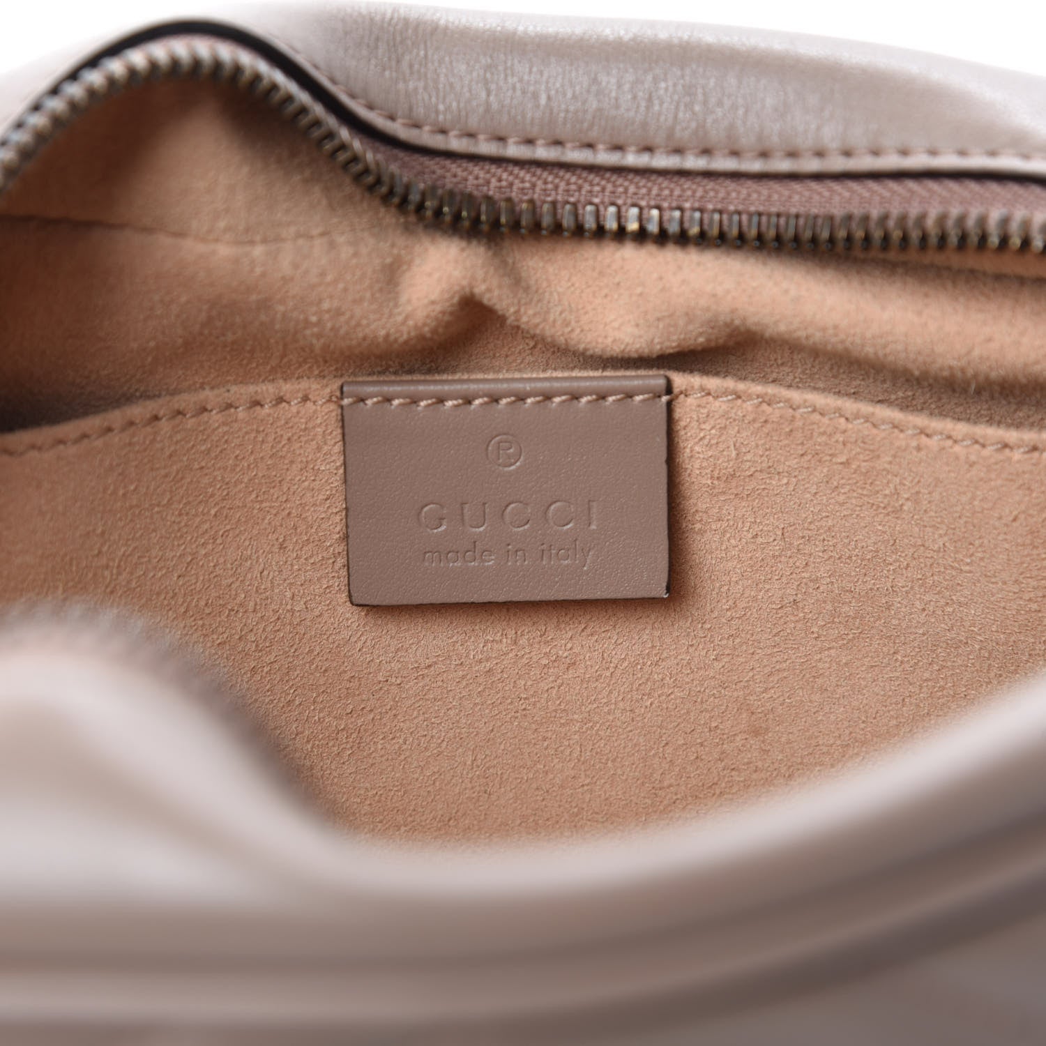 Gucci Calfskin Matelasse Small GG Marmont Chain Shoulder Bag Porcelain Rose 10 of 13