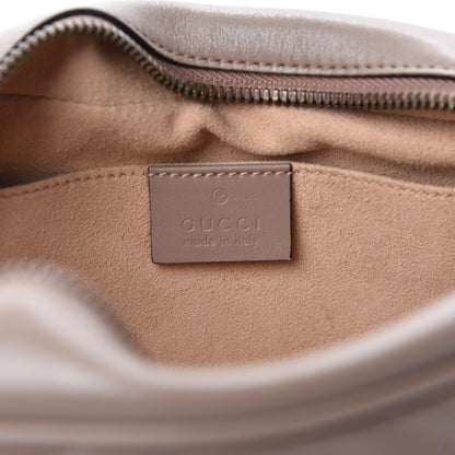 Gucci Calfskin Matelasse Small GG Marmont Chain Shoulder Bag Porcelain Rose 10 of 13