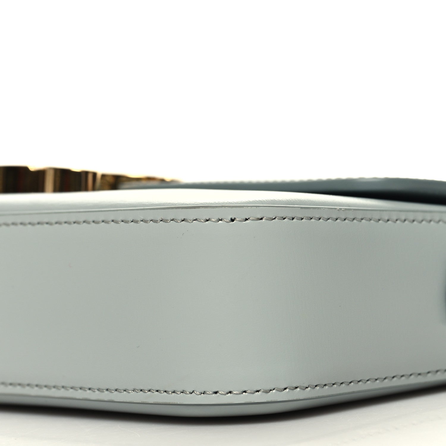 Celine Shiny Calfskin Triomphe Shoulder Bag Soft Blue 9 of 9