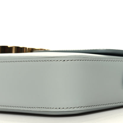 Celine Shiny Calfskin Triomphe Shoulder Bag Soft Blue 9 of 9