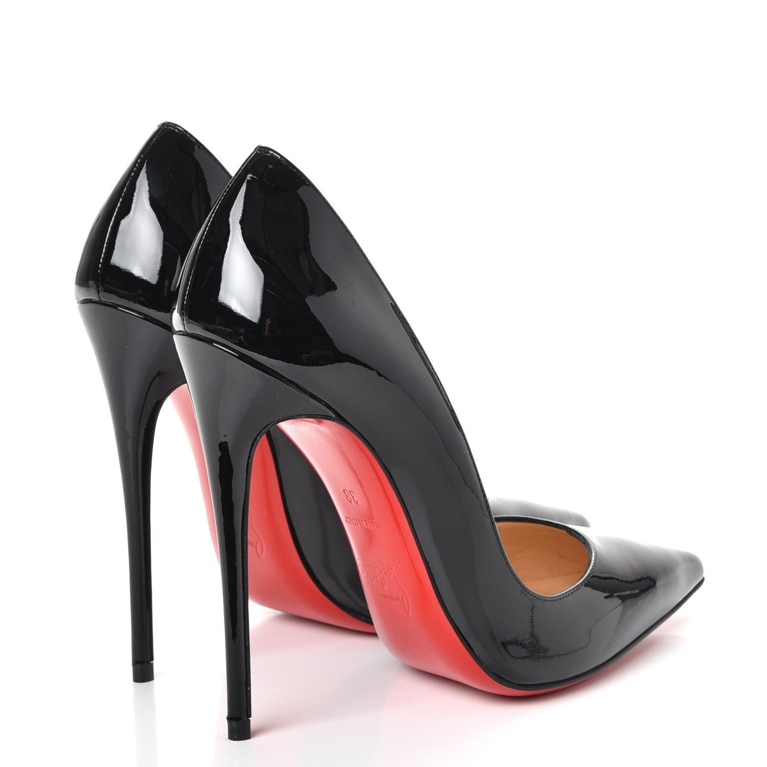 Christian Louboutin Patent So Kate 120 Pumps 38 Black 4 of 8