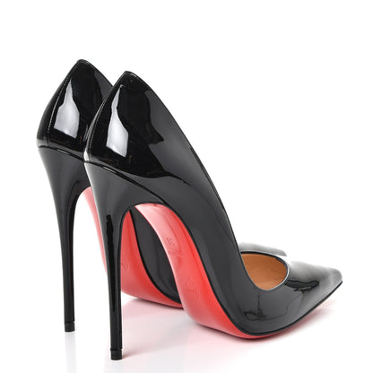 Christian Louboutin Patent So Kate 120 Pumps 38 Black 4 of 8