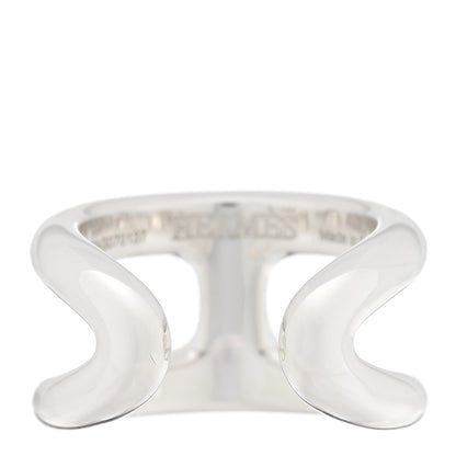 Hermes Sterling Silver PM Osmose Ring 53 6.5 3 of 5