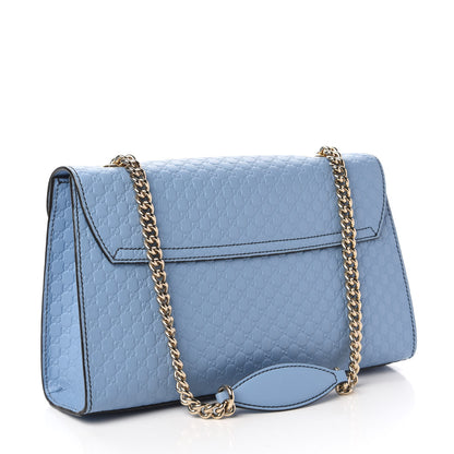 Gucci Microguccissima Medium Emily Chain Shoulder Bag Mineral Blue 3 of 12