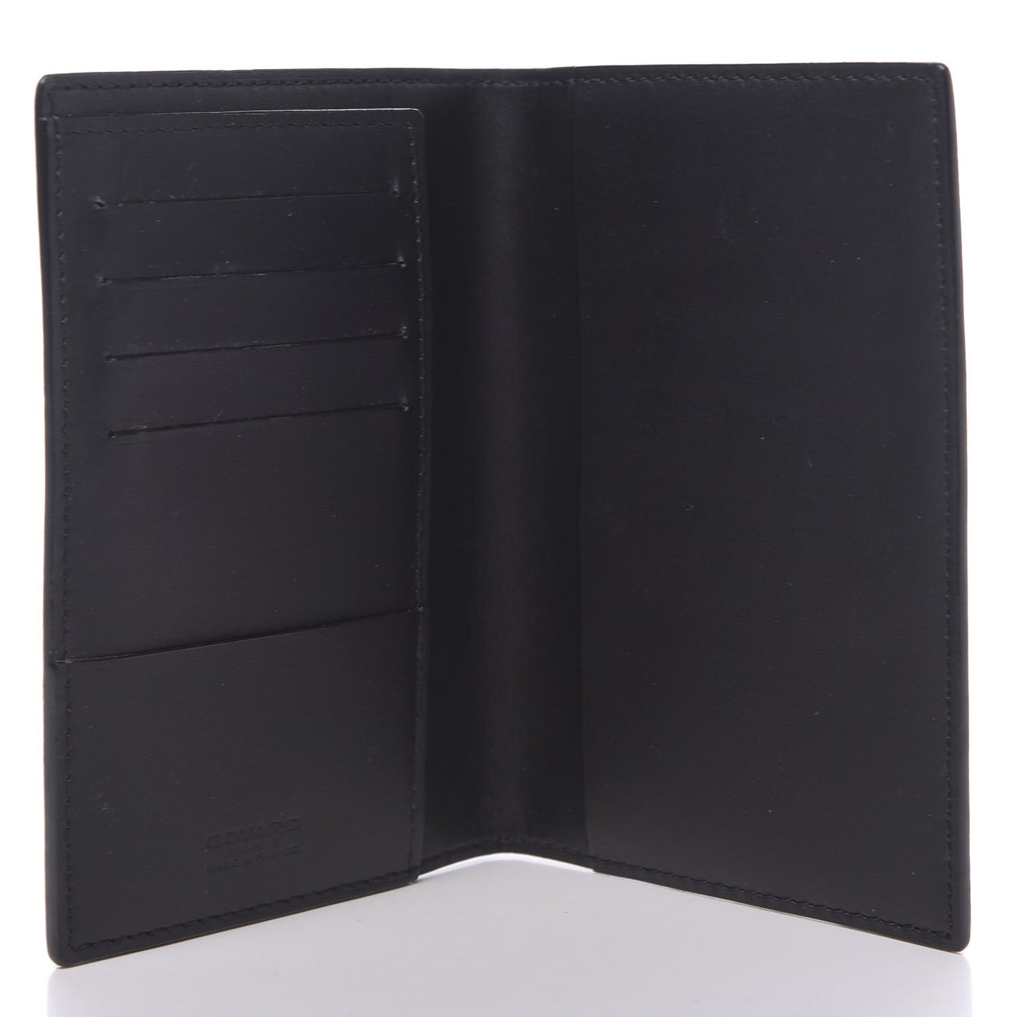 Goyardine Passport Holder Black