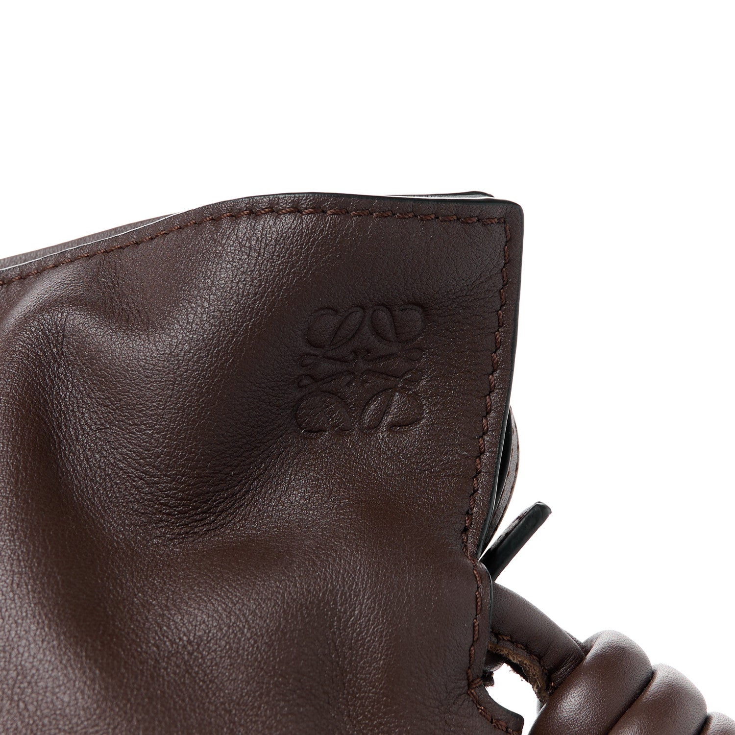 Loewe Nappa Medium Flamenco Knot Bag Chocolate 7 of 10