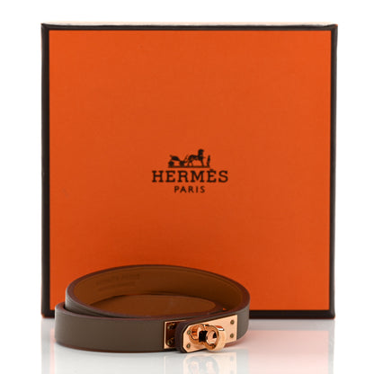 Hermes Swift Mini Kelly Double Tour Bracelet T2 Etoupe 8 of 8