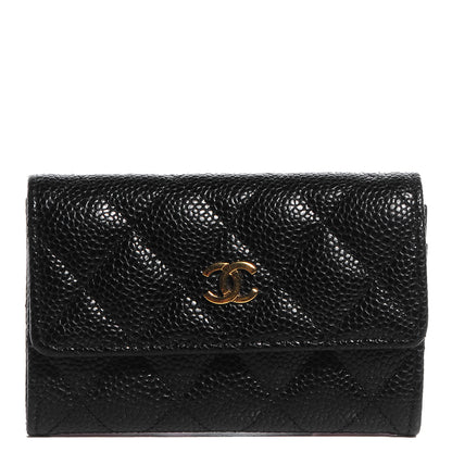 Chanel Caviar Quilted Flap Card Holder Black 1 of 8