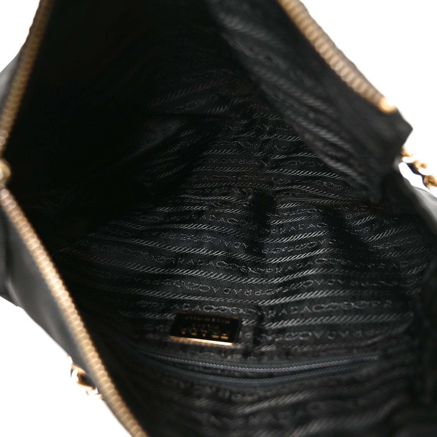 Prada Nylon Tessuto Impuntu Quilted Flap Shoulder Bag Black 5 of 9