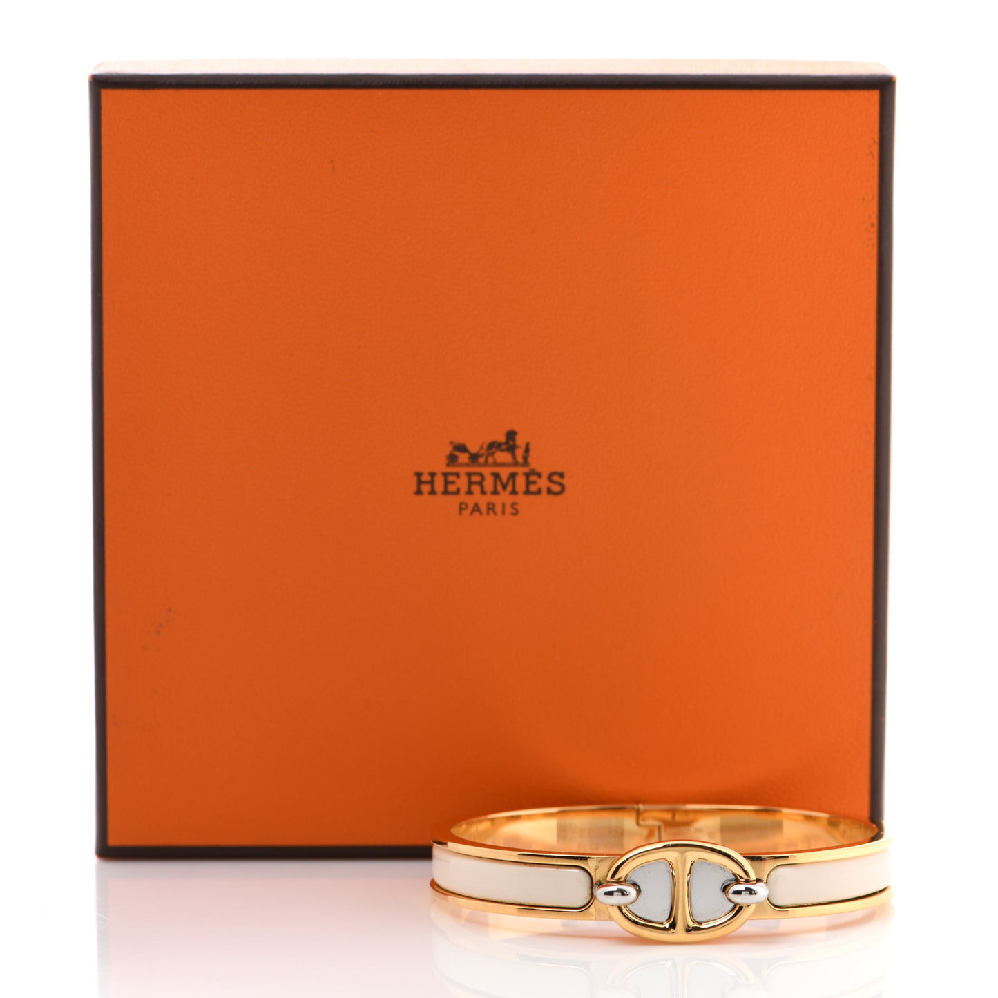 Enamel Mini Farandole Clic Chaine D'Ancre Bracelet Creme