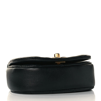 Chanel Calfskin Quilted Mini Coco Mail Clutch with Chain Black 4 of 10