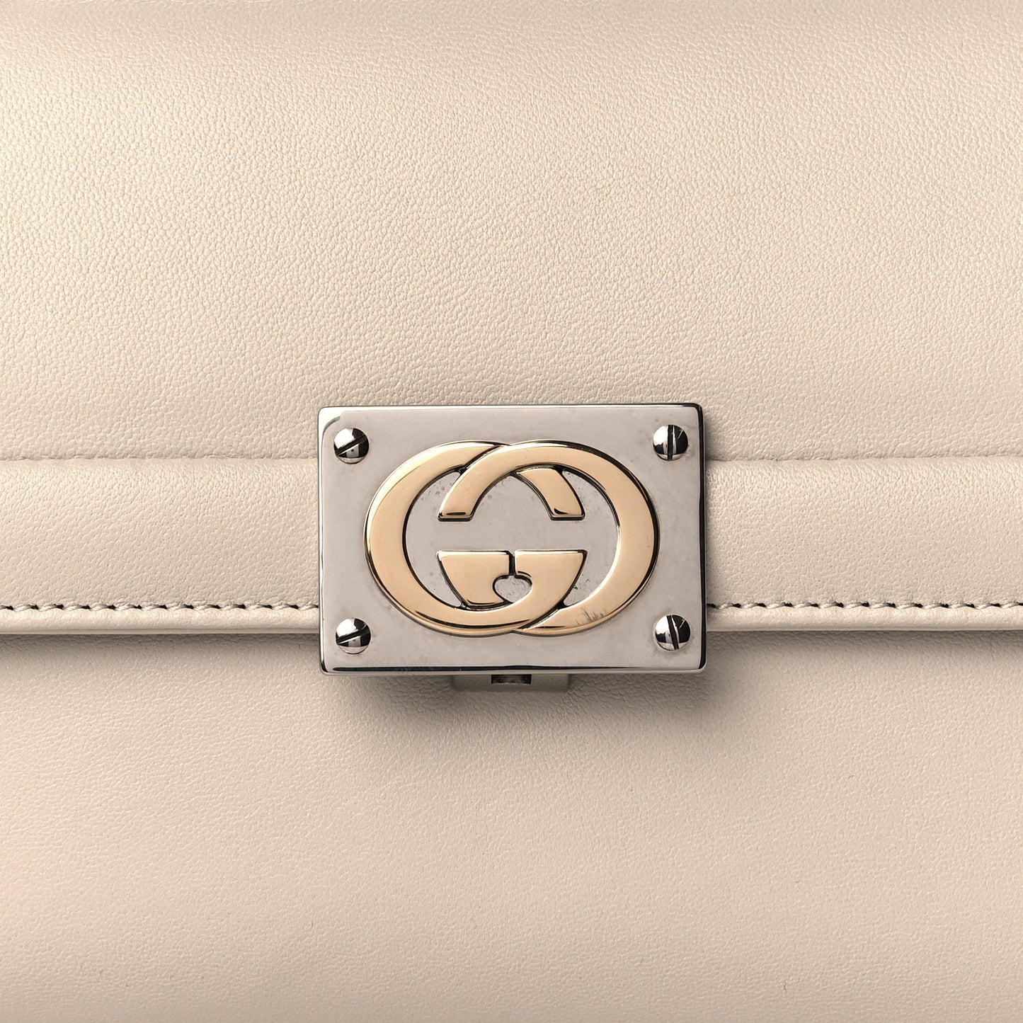 Lambskin Linea Matisse Shoulder Bag Mystic White
