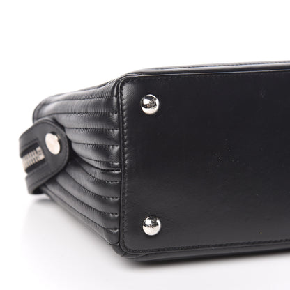 Fendi Shiny Nappa Trapuntata Small DotCom Click Chain Satchel Black 10 of 15