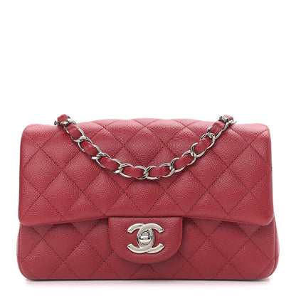 Chanel Caviar Quilted Mini Rectangular Flap Red 1 of 11