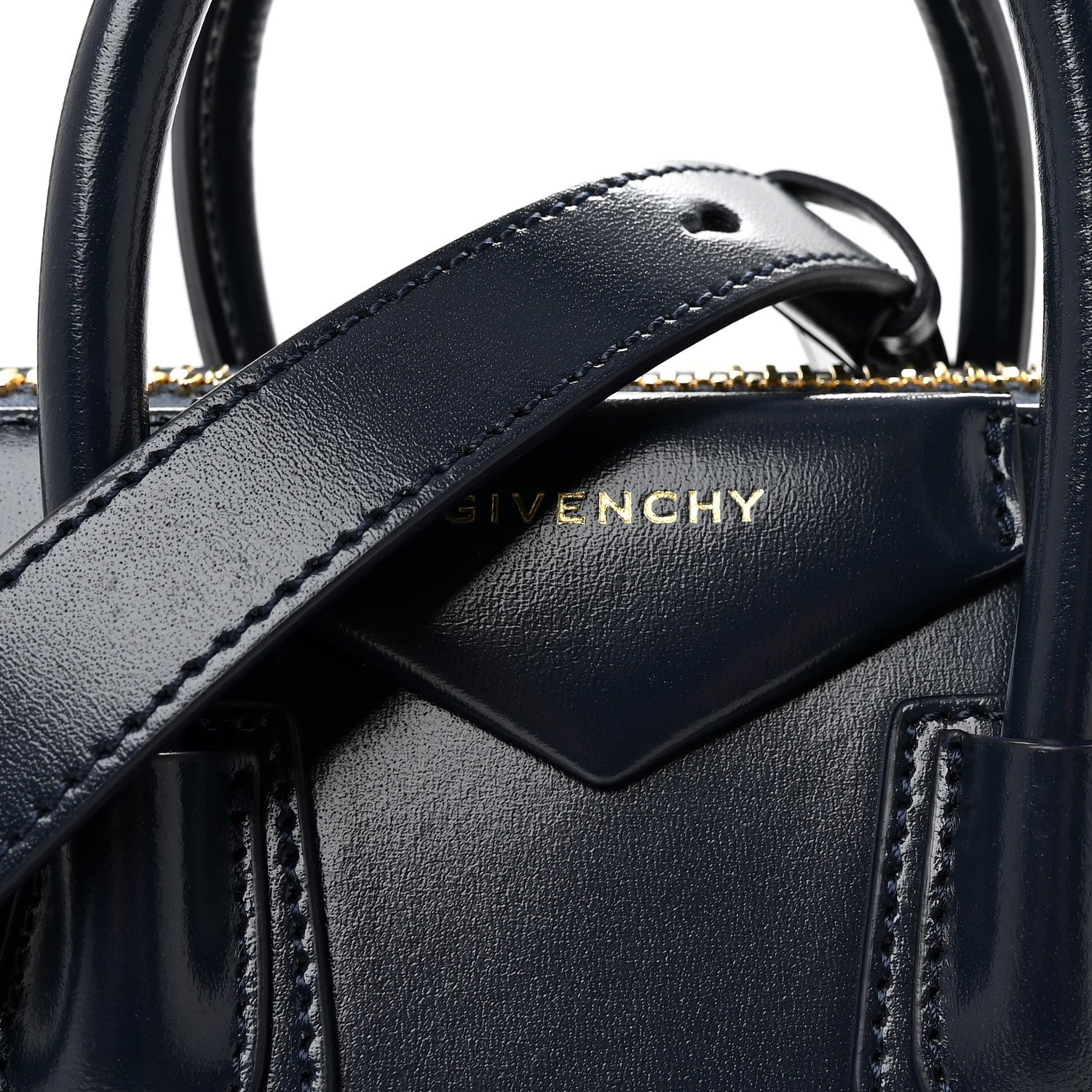 Givenchy Shiny Lord Calfskin Mini Antigona Navy 8 of 10