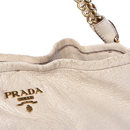 Prada Cervo Lux Chain Shoulder Bag Talco 12 of 18