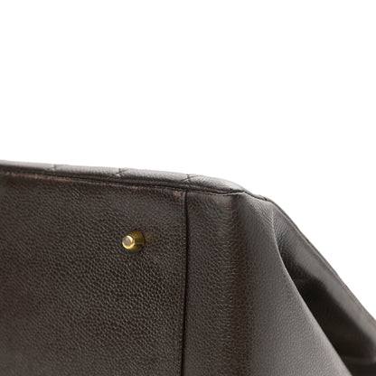 Chanel Caviar Quilted Timeless CC Tote Brown 13 of 15