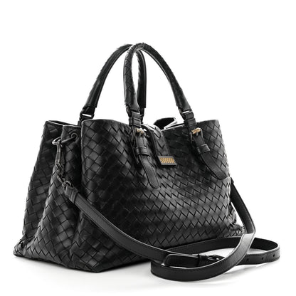 Bottega Veneta Nappa Intrecciato Small Roma Tote Black 3 of 13