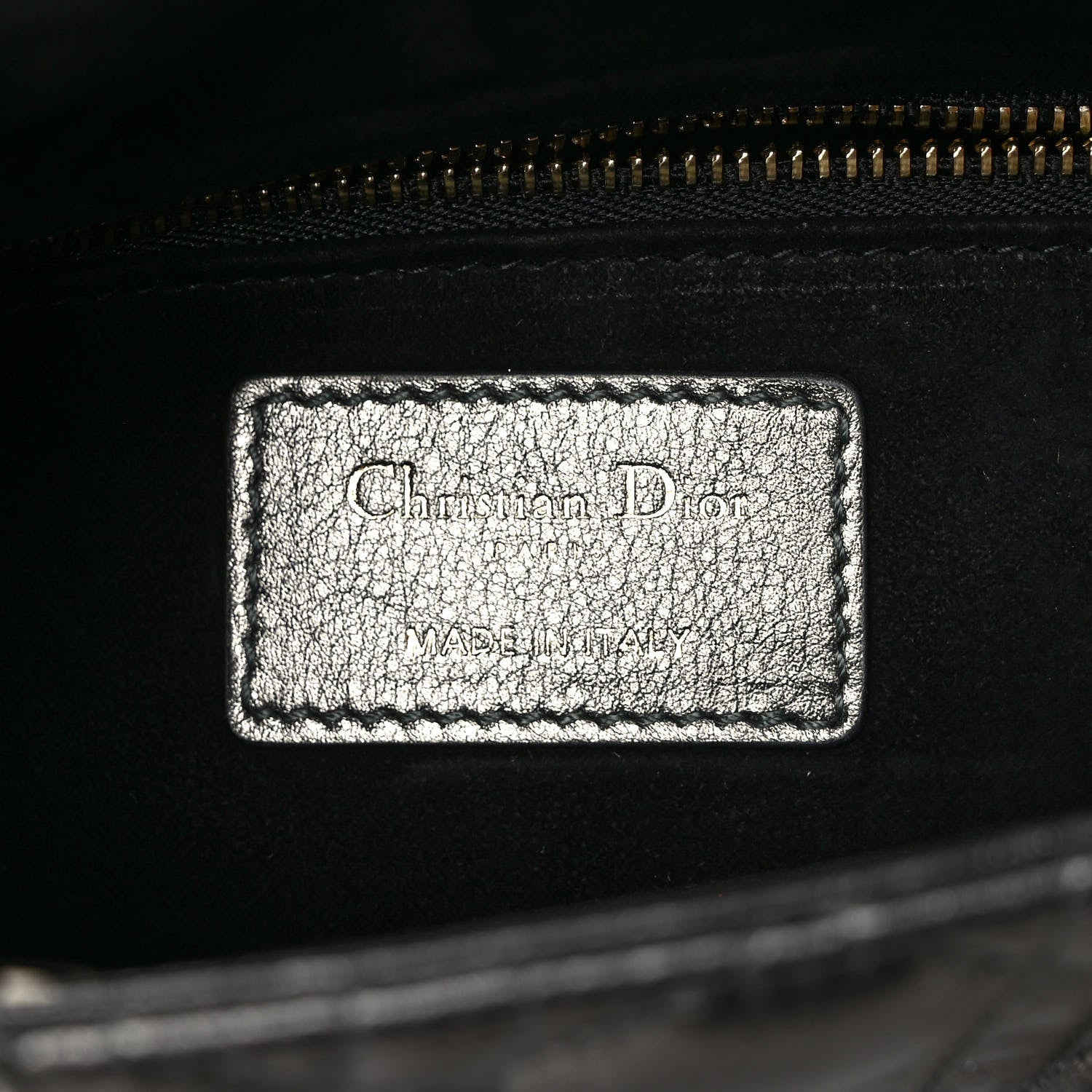 Christian Dior Lambskin Cannage Small My ABCDior Lady Dior Metallic Grey 6 of 9