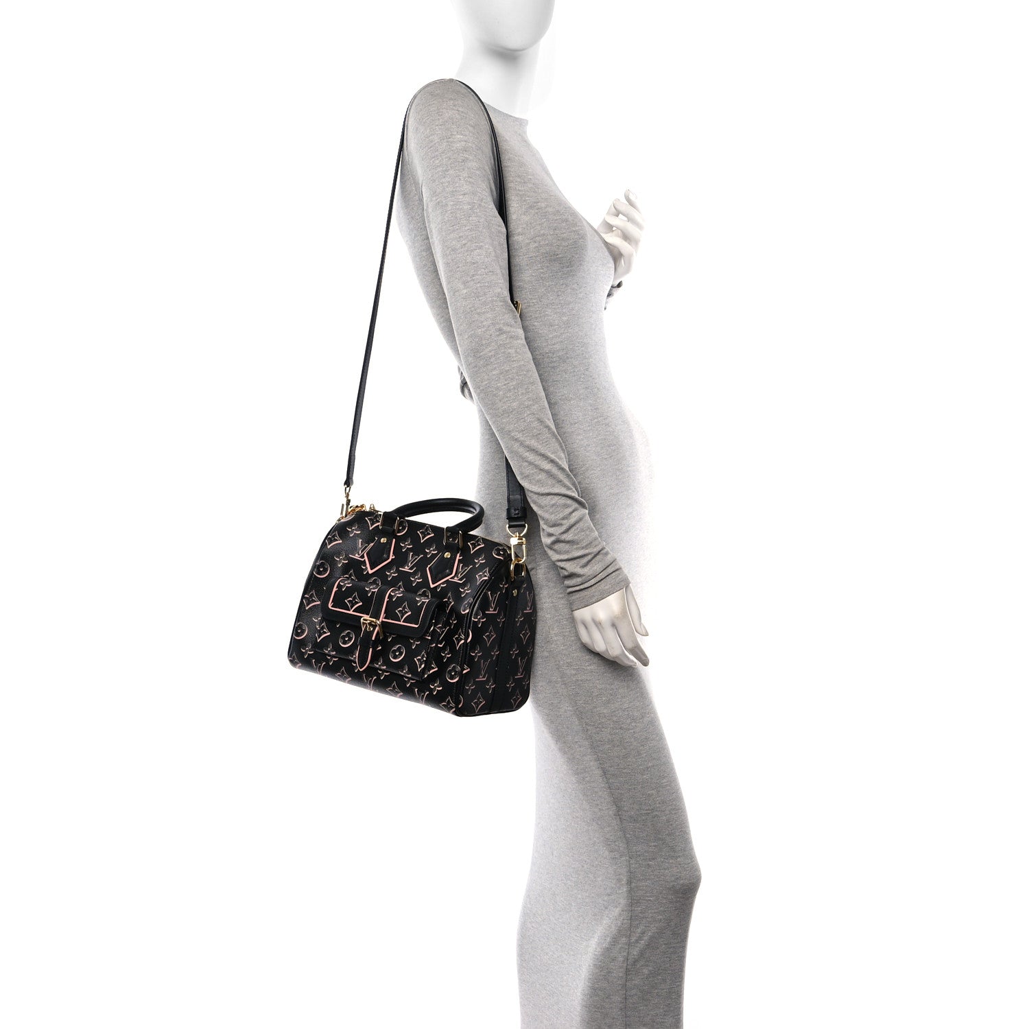 Louis Vuitton Monogram Fall for You Speedy Bandouliere 25 Black 3 of 9