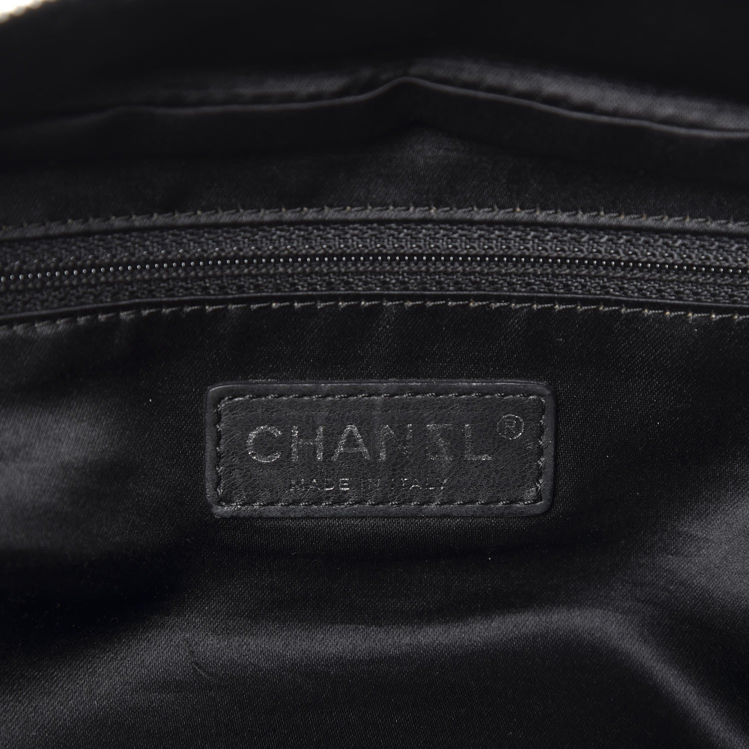 Chanel Lambskin Quilted Medium Chain Around Tote Black 8 of 10