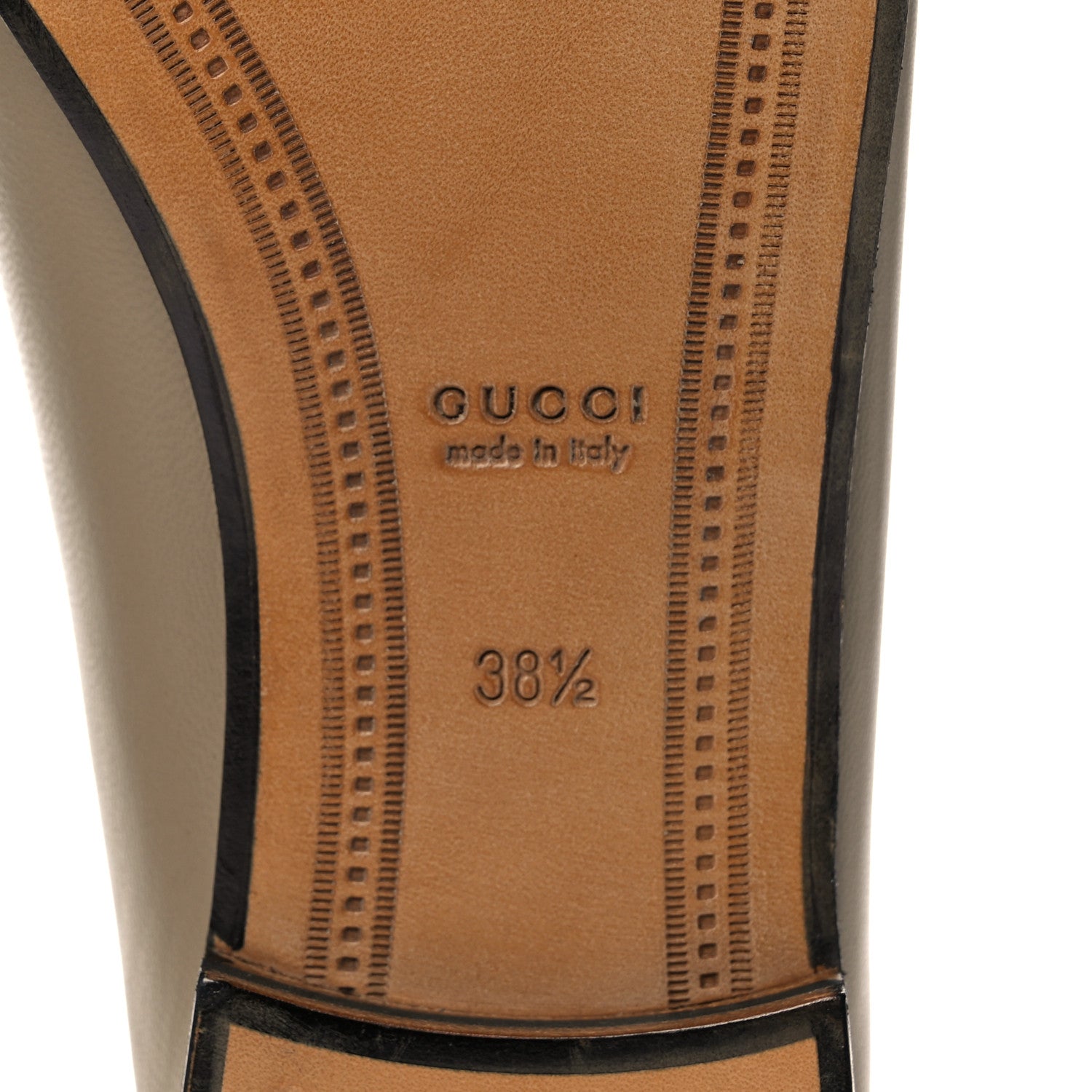 Gucci Lambskin Womens Brixton Horsebit Loafers 38.5 Mud 6 of 8