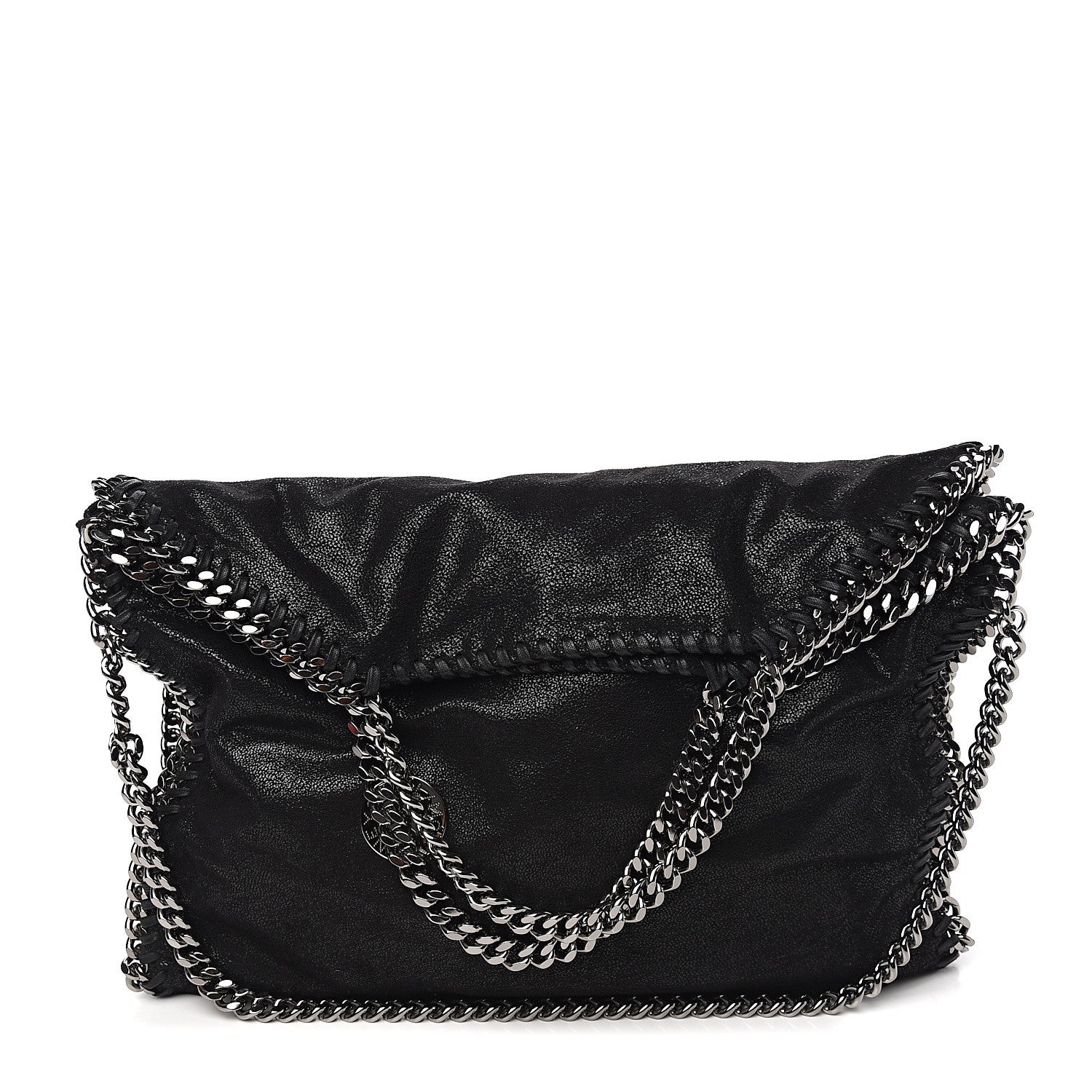 Stella McCartney Shaggy Deer Falabella Fold Over Tote Black 1 of 8