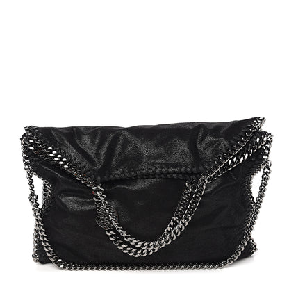 Stella McCartney Shaggy Deer Falabella Fold Over Tote Black 1 of 8