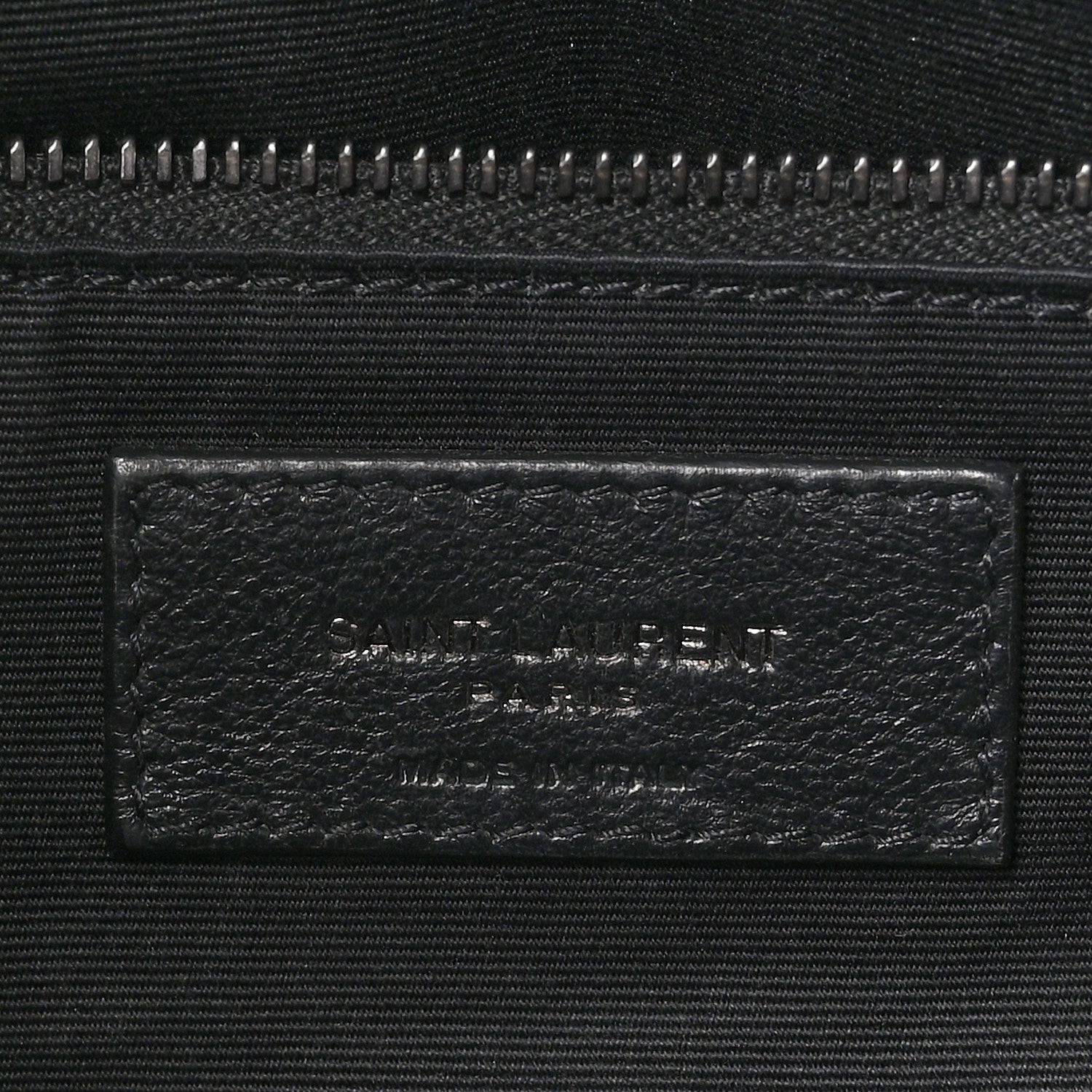 Saint Laurent Lambskin Quilted Monogram Monochrome Medium Loulou Puffer Chain Satchel Black 6 of 11