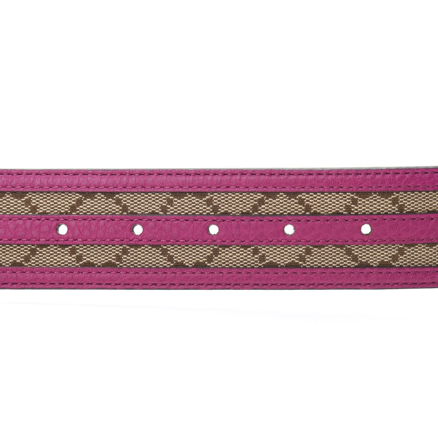 Gucci Monogram Interlocking G Belt 85 34 Fuchsia 4 of 5