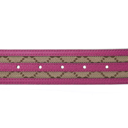 Gucci Monogram Interlocking G Belt 85 34 Fuchsia 4 of 5