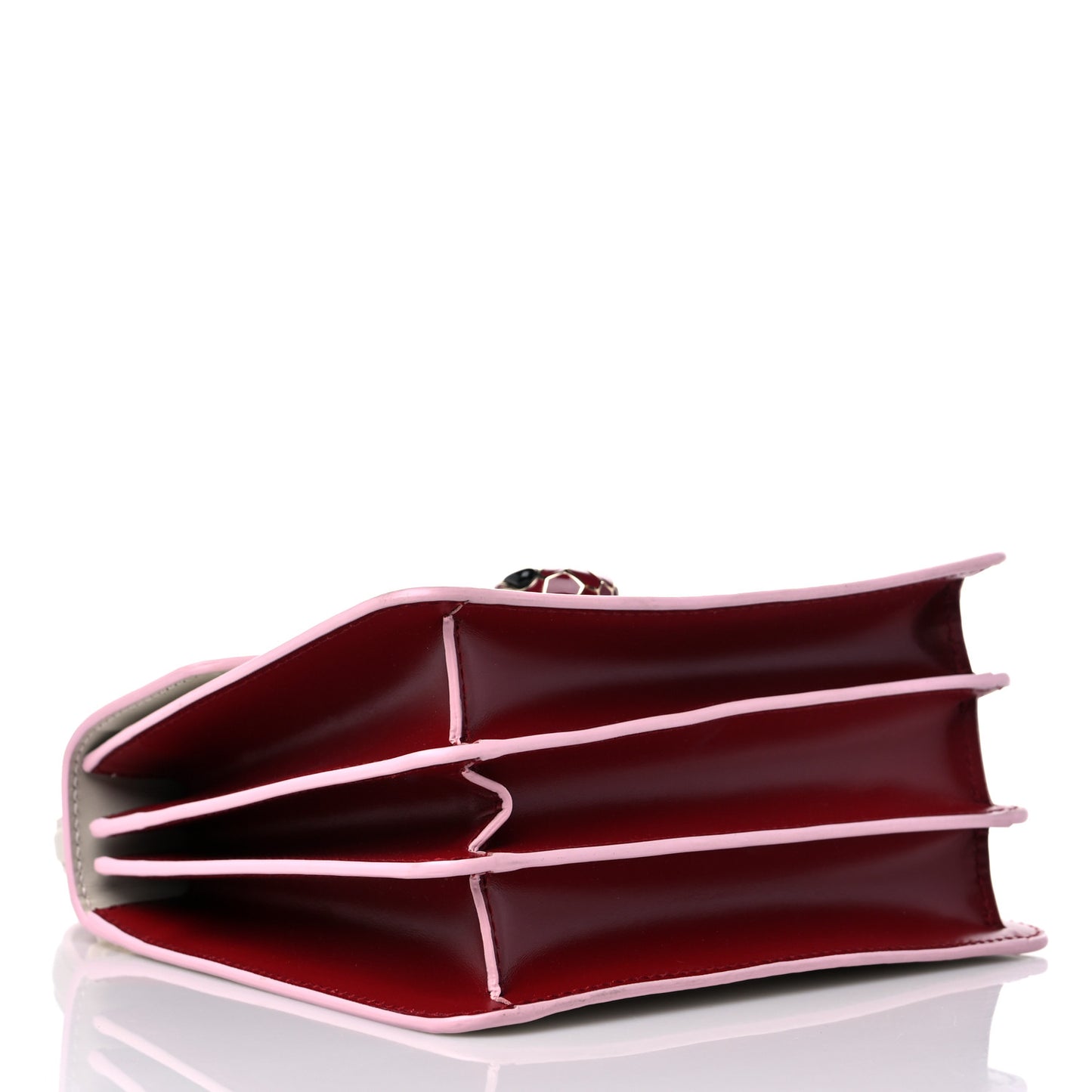 Calfskin Serpenti Forever Top Handle White