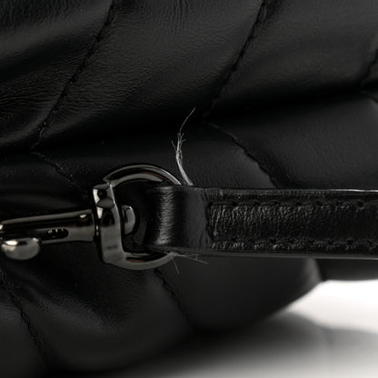 Saint Laurent Calfskin Y Quilted Monogram Monochrome Toy Loulou Crossbody Bag Black 15 of 15