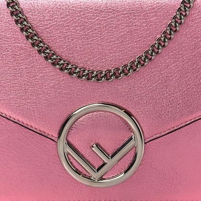 Fendi Vitello Catalan Mirror F is Fendi Medium Envelope Wallet on Chain Fuxia Chiaro 7 of 12