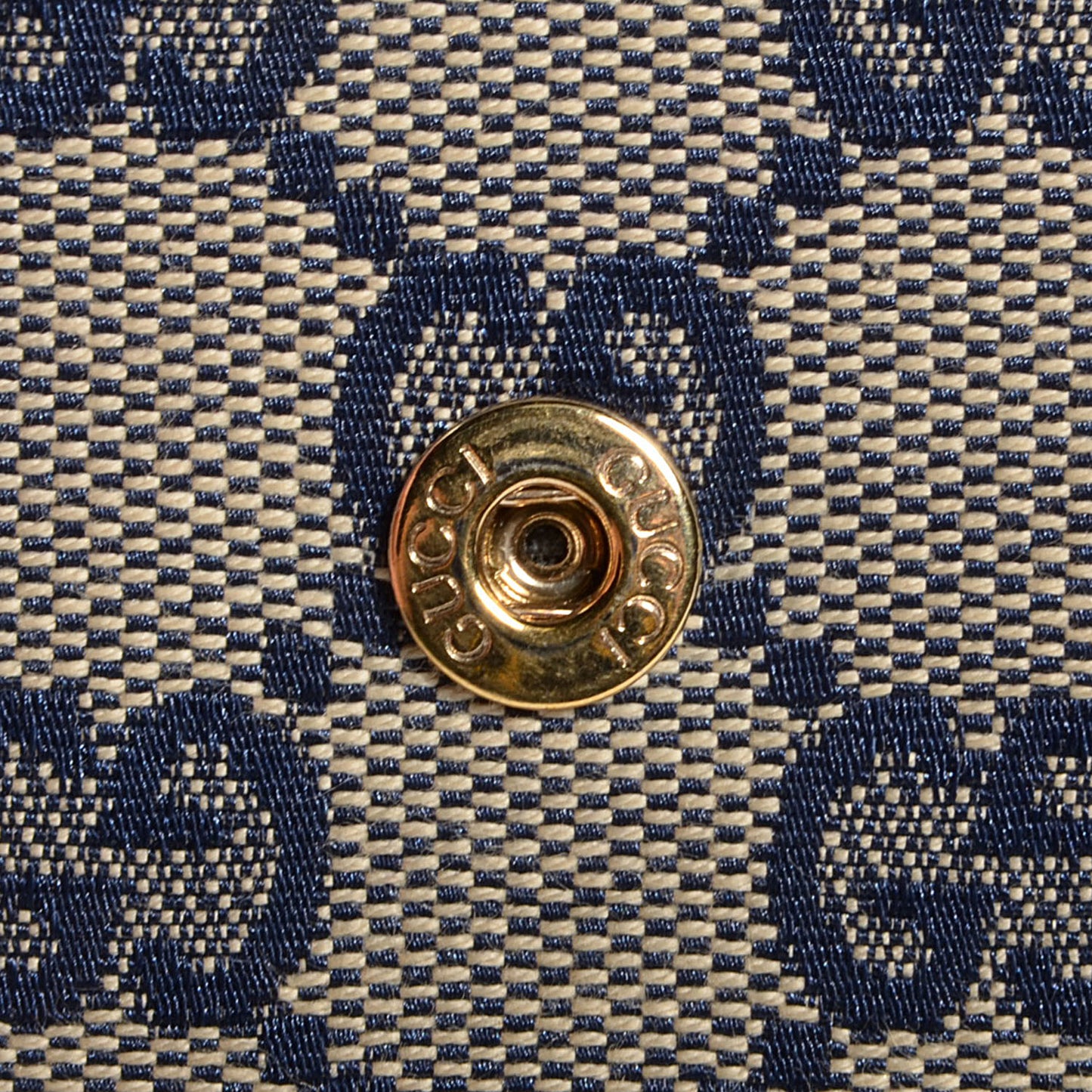 Monogram Selleria Calfskin Web Ladies Web French Wallet Beige Blue
