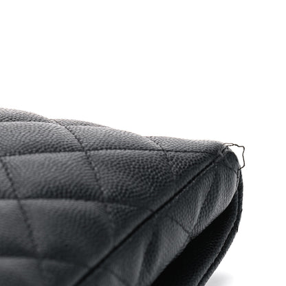 Chanel Caviar Quilted Flap Clutch Black 7 of 7